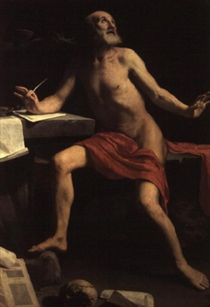 Detail of St. Jerome, 1657/58 by Guido Cagnacci