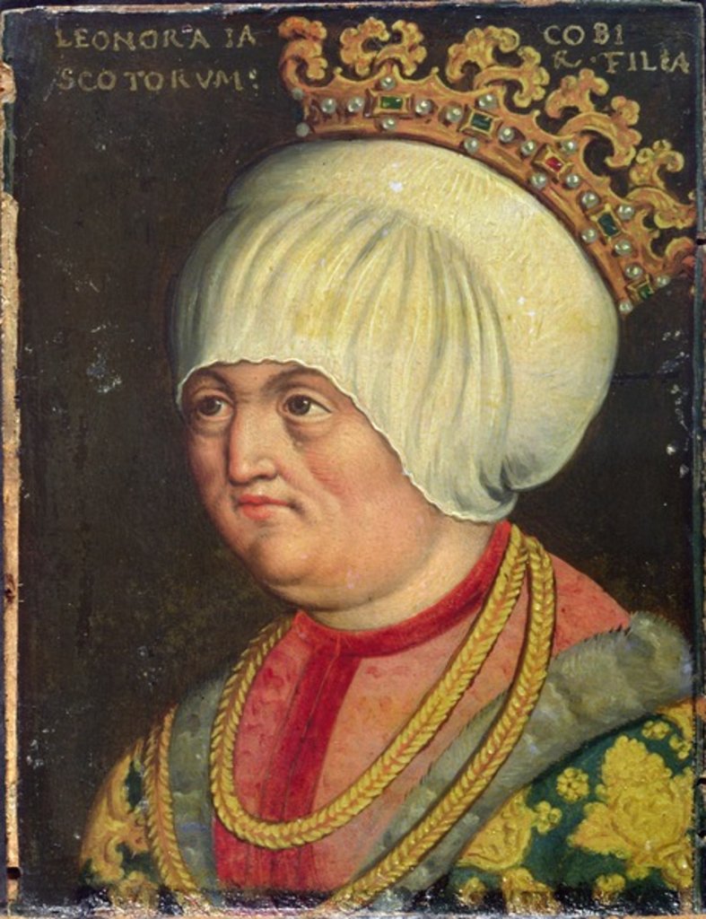 Detail of Eleanor Stewart, daughter of James II of Scotland, 1578-80 by Austrian School