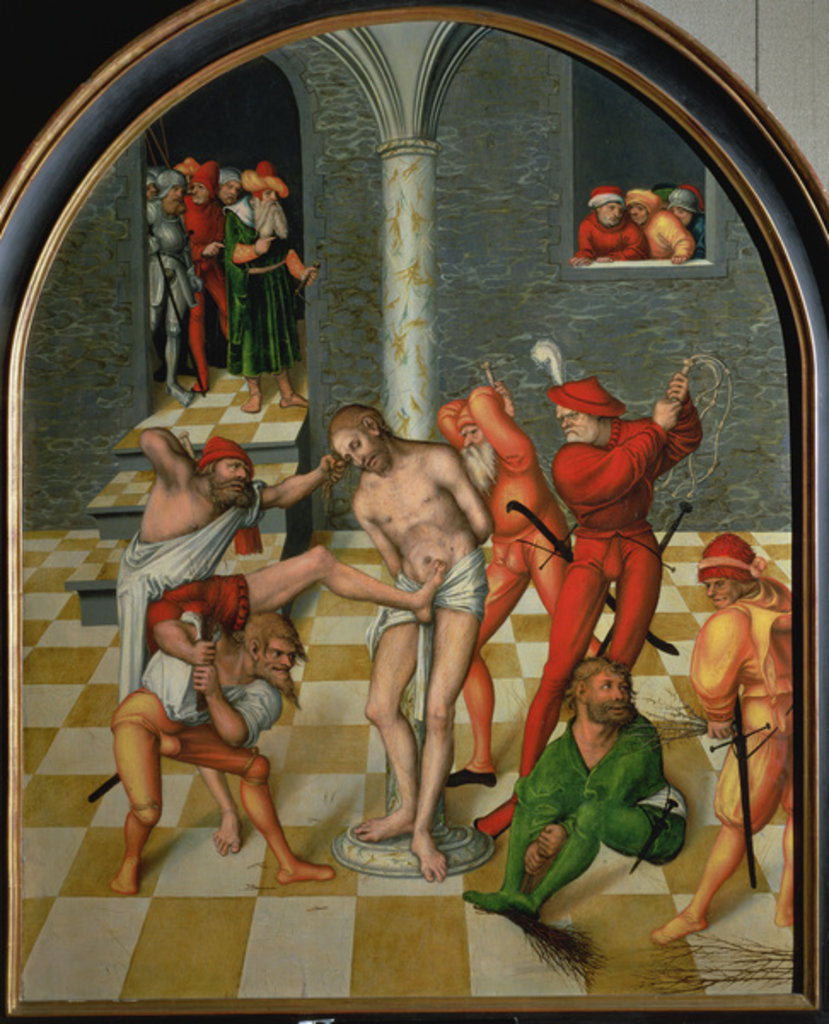 Detail of The Flagellation of Christ, 1538 by Lucas the Elder Cranach