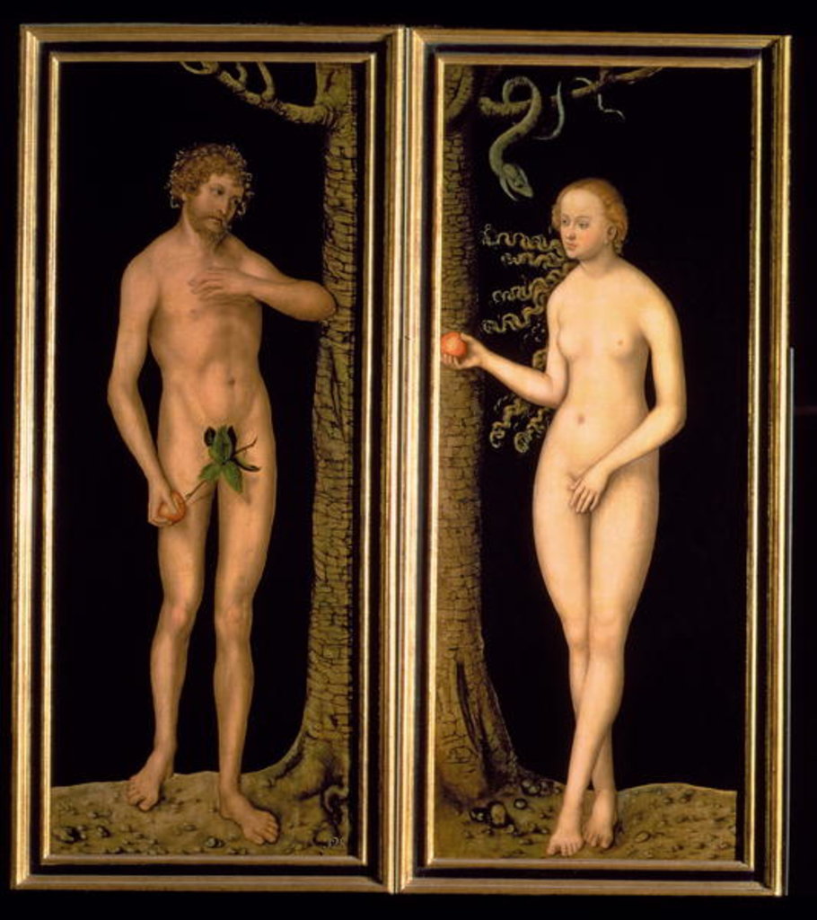 Detail of Adam and Eve, 1537 by Lucas the Elder Cranach