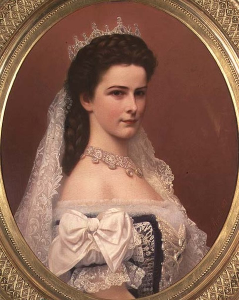 Detail of Empress Elizabeth of Bavaria in Hungarian costume, 1867 by Georg Raab