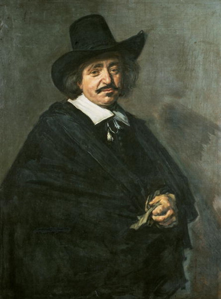 Detail of Portrait of a man, c.1654-55 by Frans Hals