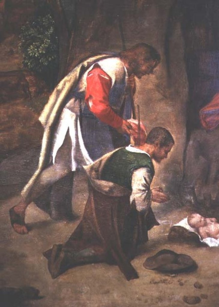 Detail of Adoration of the Shepherds, c.1510 by Giorgio Giorgione