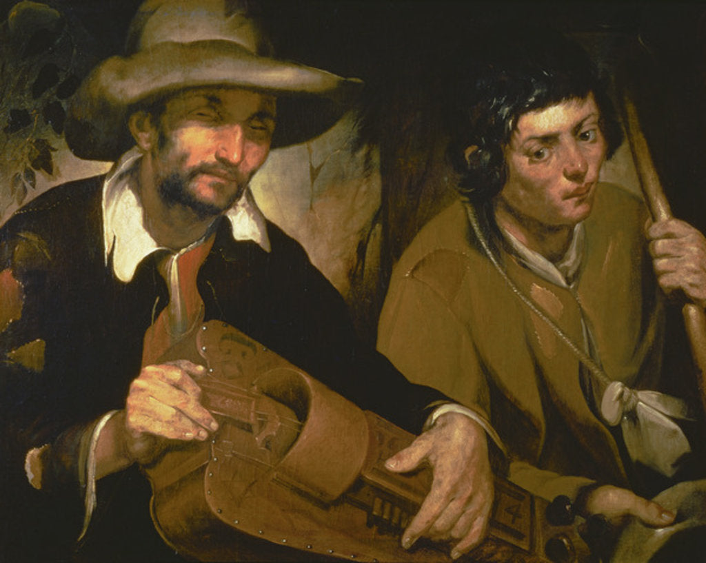 Detail of The Blind Hurdy-Gurdy Player, c.1640 by Francisco Herrera