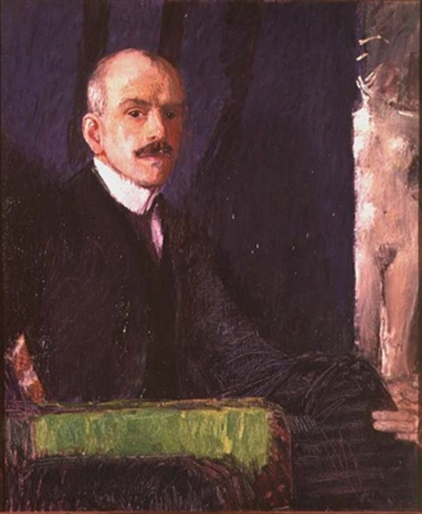 Detail of Self portrait by Max Kurzweil