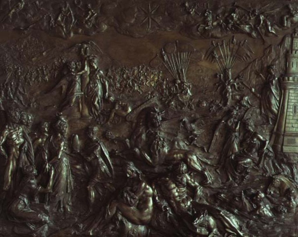 Detail of Allegory of the Turkish Siege of 1603, relief plaque by Adriaen de Vries by Anonymous
