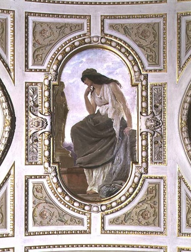 Detail of Allegorical figure of Mythology, 1890 by Franz Xaver Simm