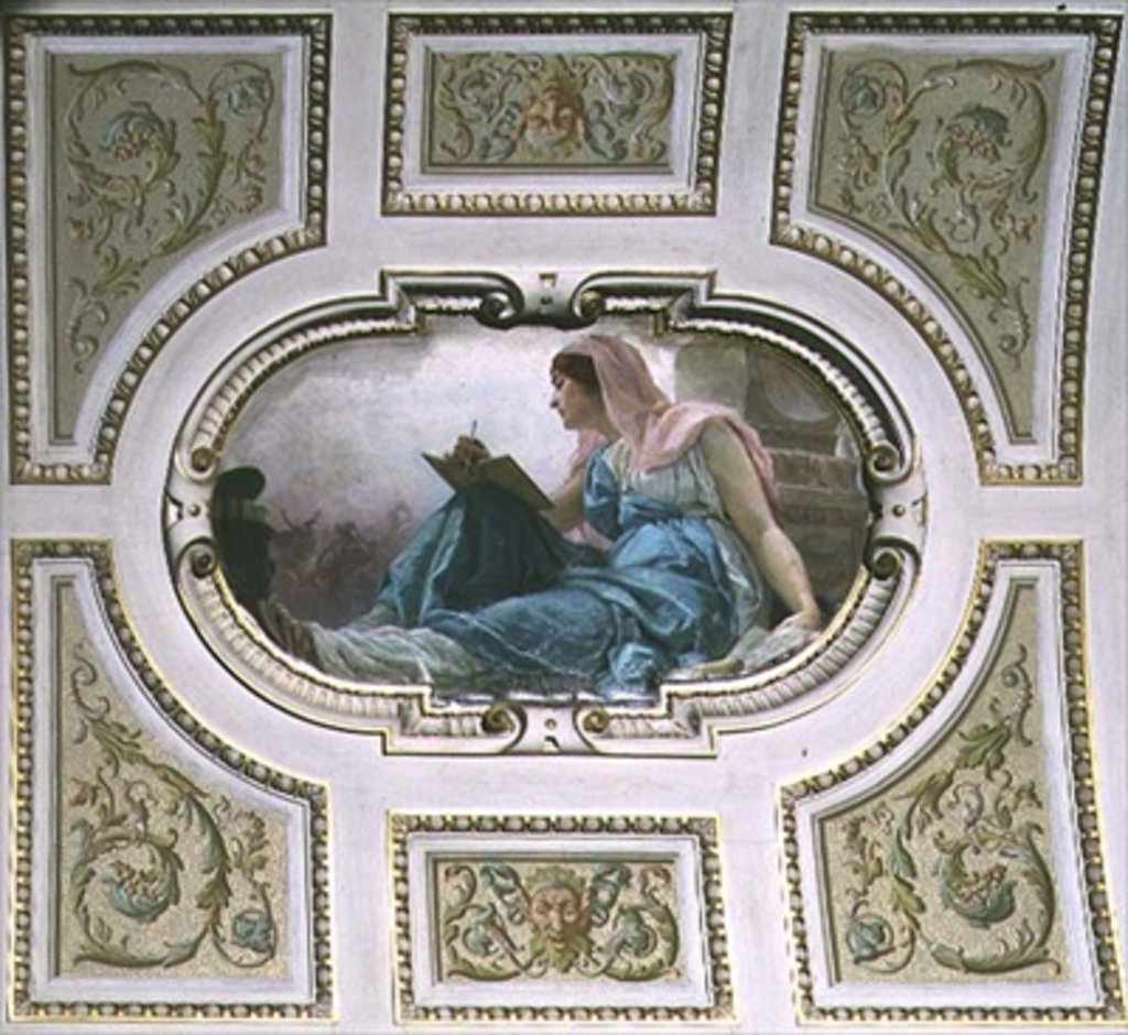 Detail of Allegorical figure of History, 1890 by Franz Xaver Simm