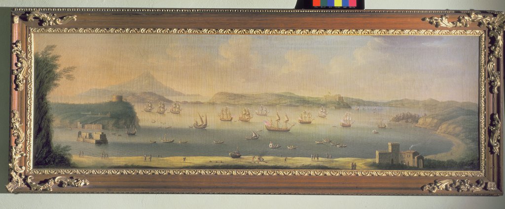 Detail of The Gulf of Pozzuoli, near Naples by Gaspar Butler