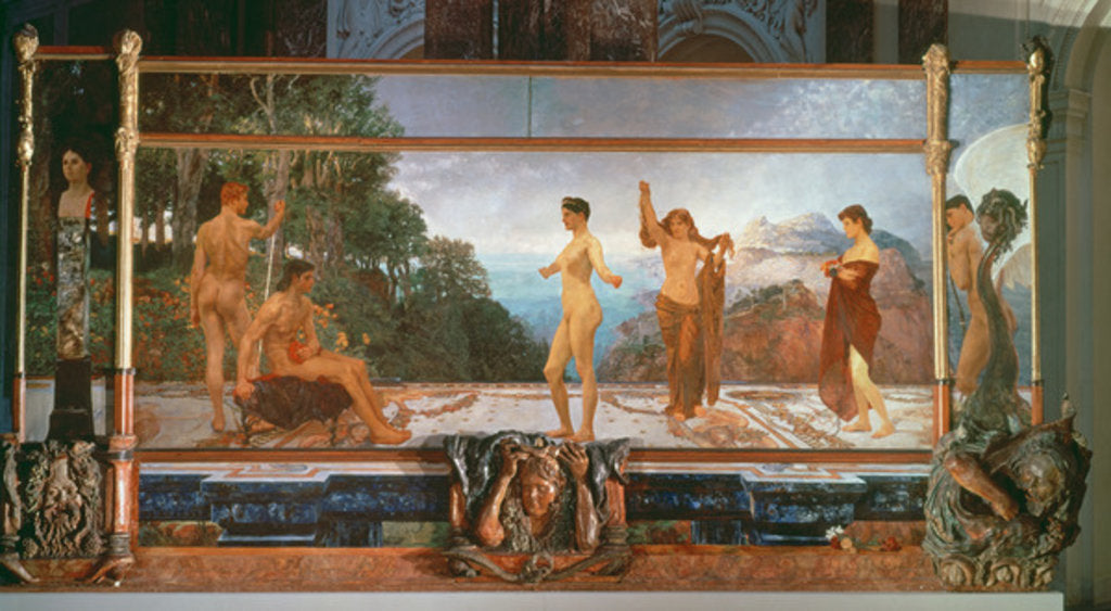 Detail of The Judgement of Paris by Max Klinger