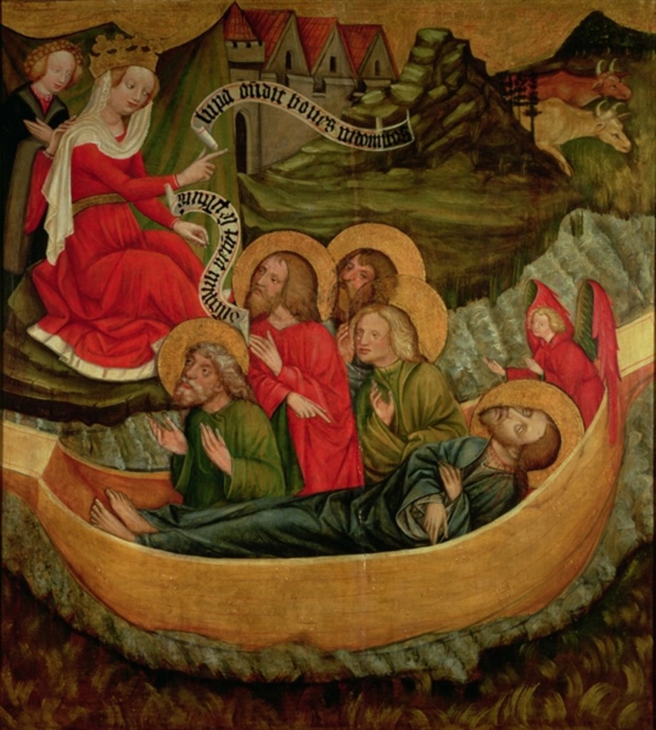 Detail of Embarkation of the body of St. James the Greater, bound for Spain, c.1425 by Master of Raigern