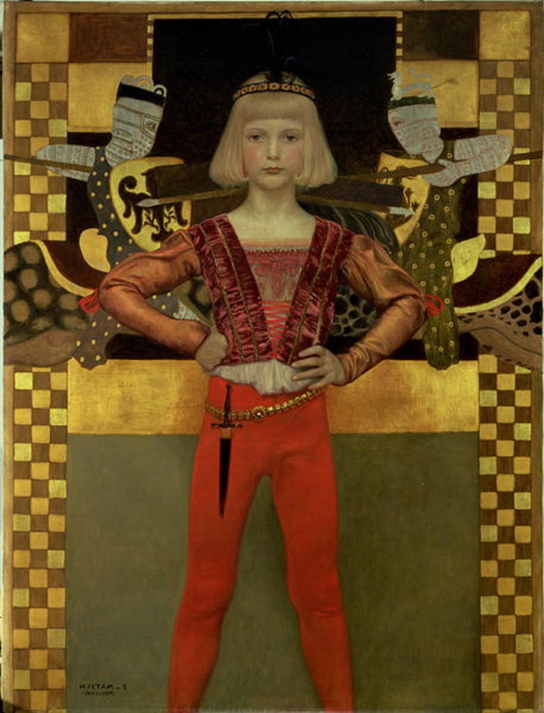 Detail of Boy in Medieval Costume, 1906 by Franz von Matsch
