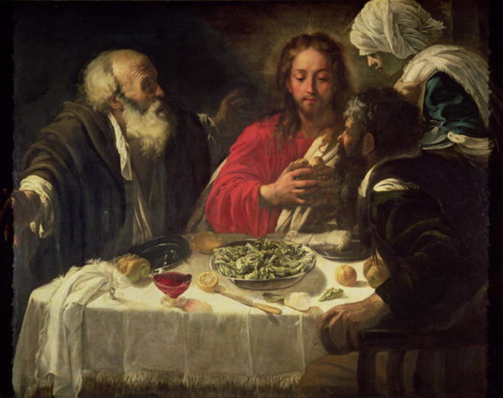 Detail of The Supper at Emmaus, c.1614-21 by Michelangelo Caravaggio