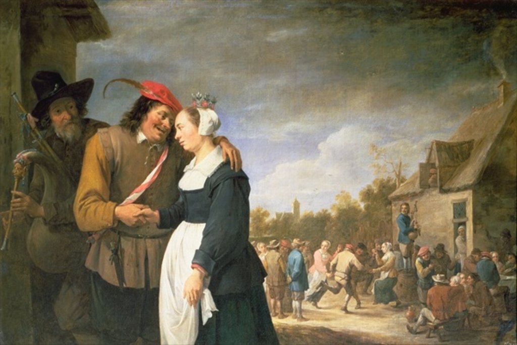 Detail of A Peasant Wedding, 1648 by David the Younger Teniers