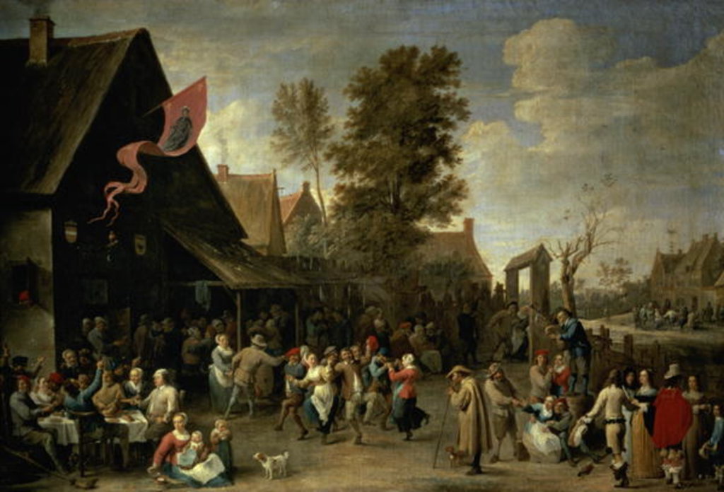 Detail of The Consecration of a Village Church, c.1650 by David the Younger Teniers