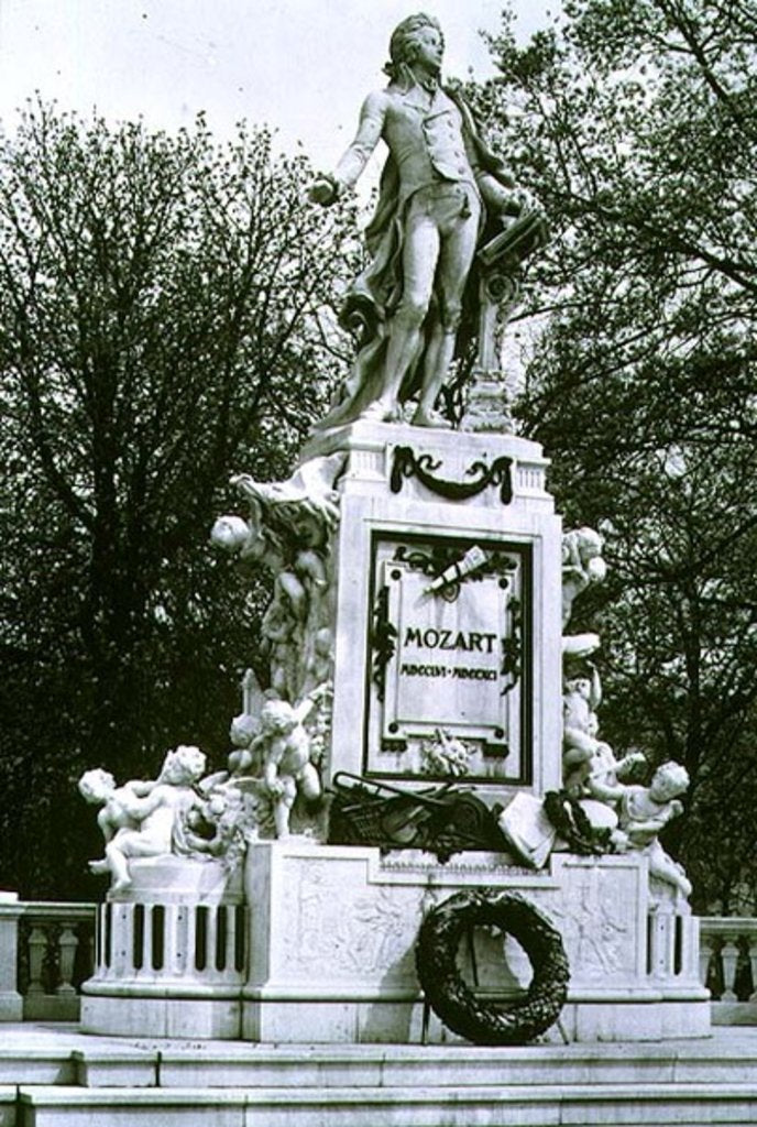 Detail of Mozart Memorial designed by Viktor Oskar Tilgner, 1896 by Anonymous