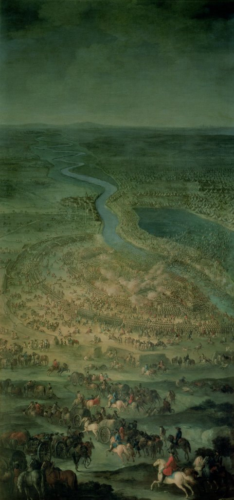 Detail of The Battle of Senta, 11th September, 1697 at which the Imperial troops of the Austrian Empire under Eugene of Savoy defeated the Turkish Army by Austrian School