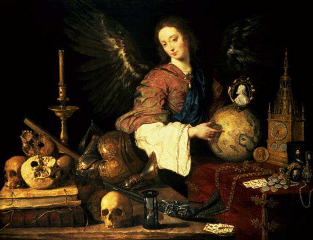 Detail of Vanitas, c.1634 by Antonio Pereda y Salgado