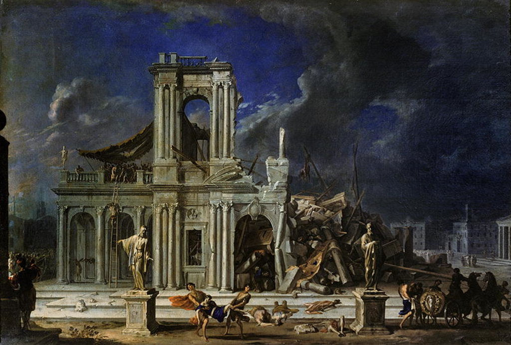 Detail of Samson smiting the Philistines, c.1633-34 by Johann Heinrich Schonfeldt