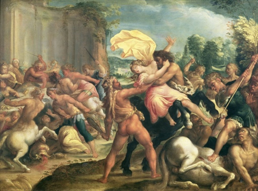 Detail of Hercules, Deianeira and the centaur Eurytion, c.1600 by Hans Rottenhammer