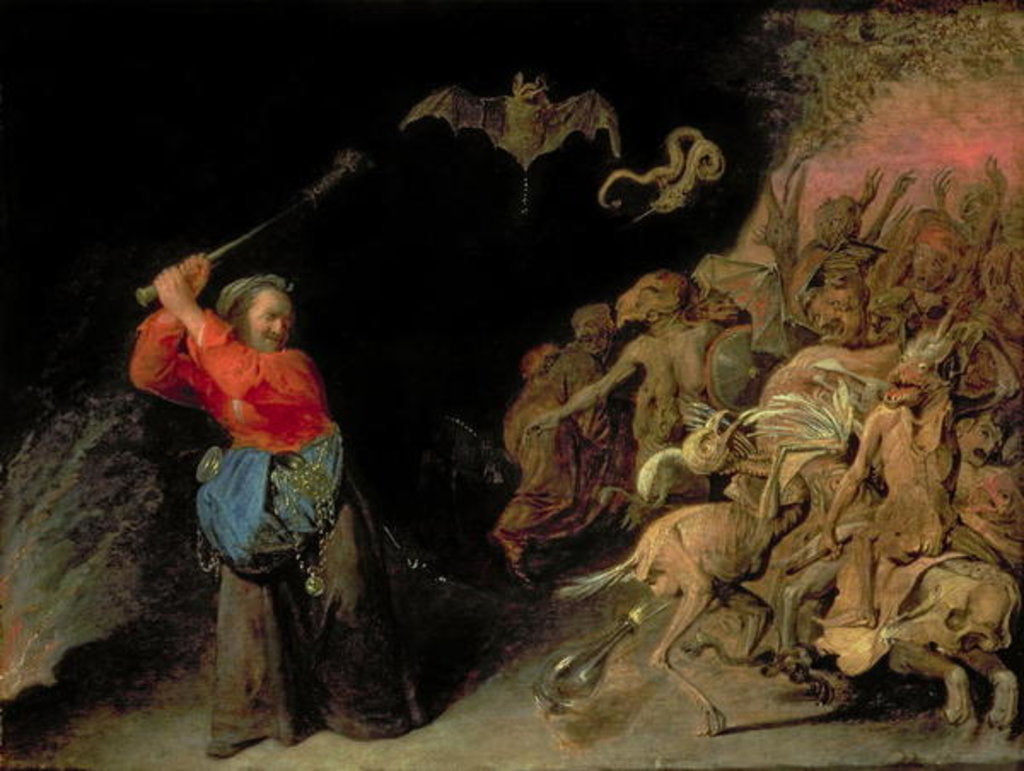 Detail of Dulle Griet raiding Hell by David III Ryckaert