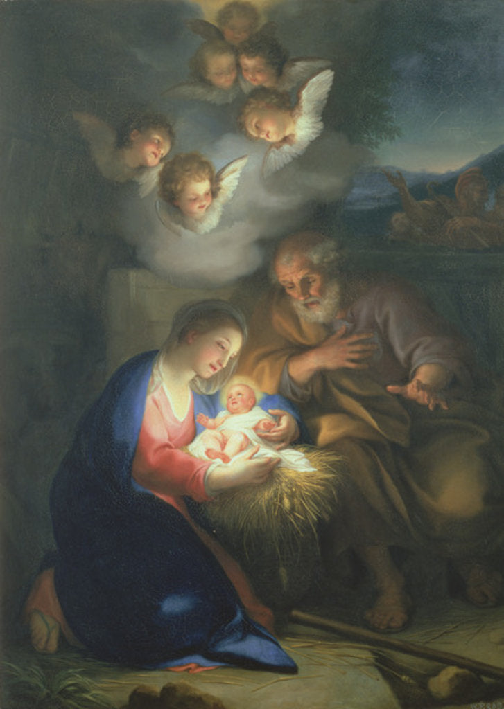 Detail of Nativity Scene by Anton Raphael Mengs