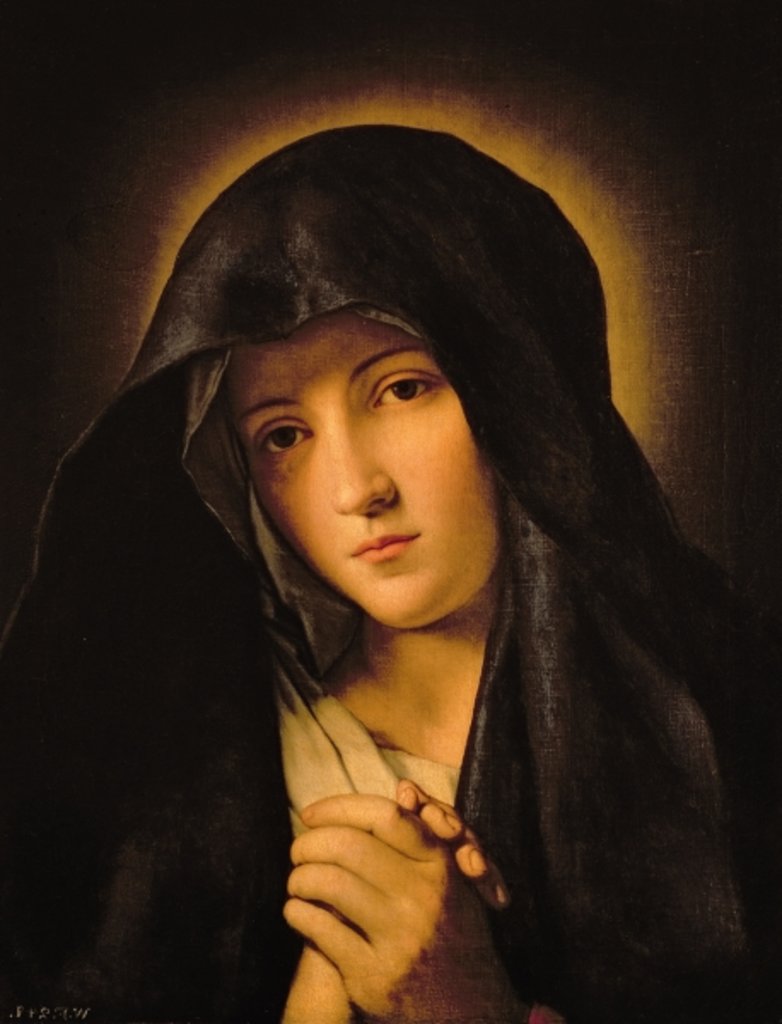 Detail of Madonna by Il Sassoferrato