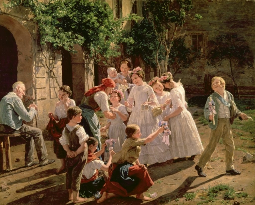 Detail of Corpus Christi by Ferdinand Georg Waldmuller