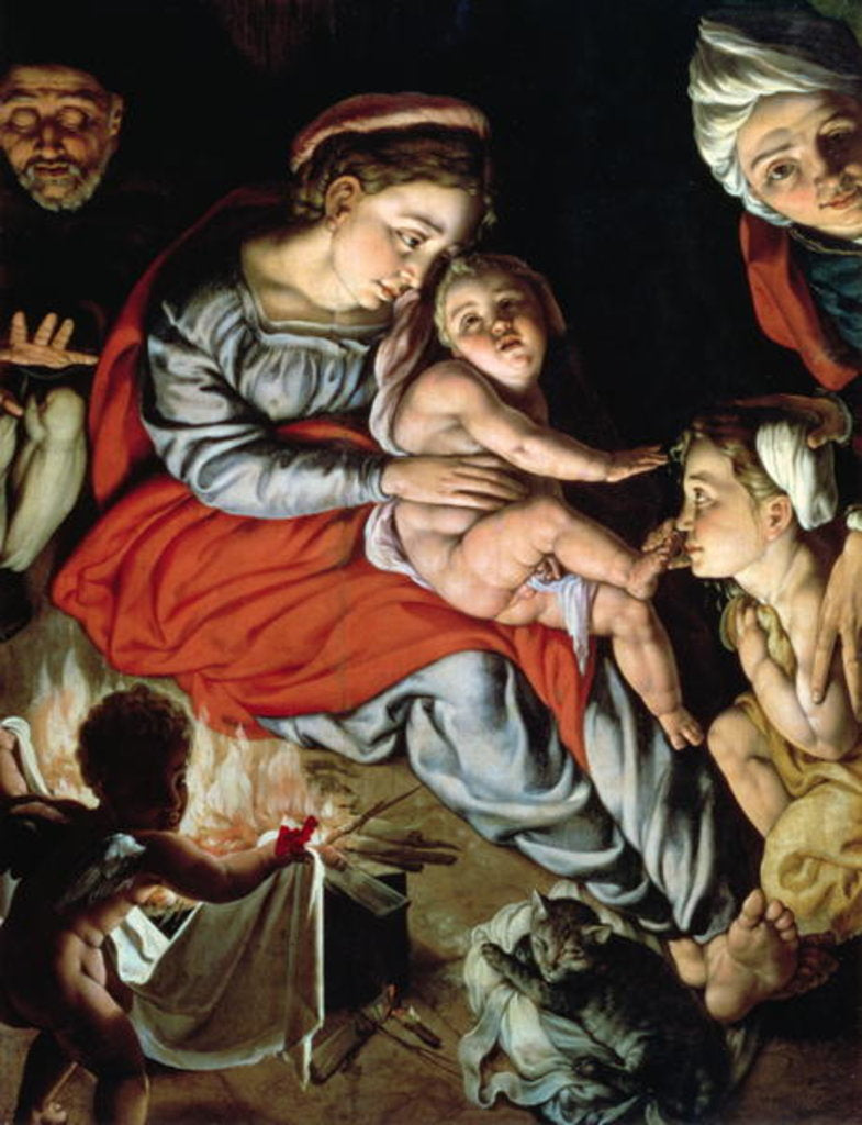 Detail of The Holy Family around a Fire, c.1532-33 by Jan Cornelisz Vermeyen