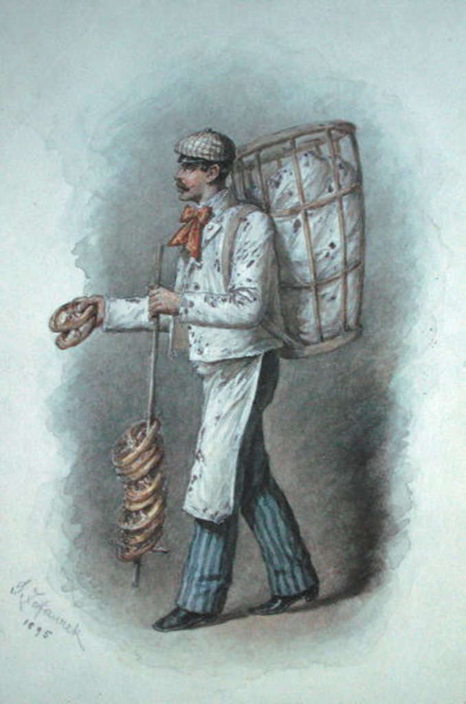 Detail of The Baker, 1895 by Gustav Zafaurek
