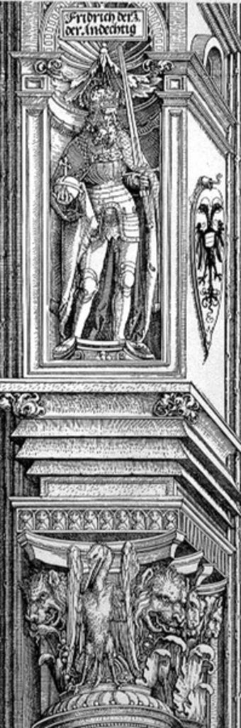 Detail of The Triumphal Arch of Emperor Maximilian I of Germany by Albrecht Dürer or Duerer