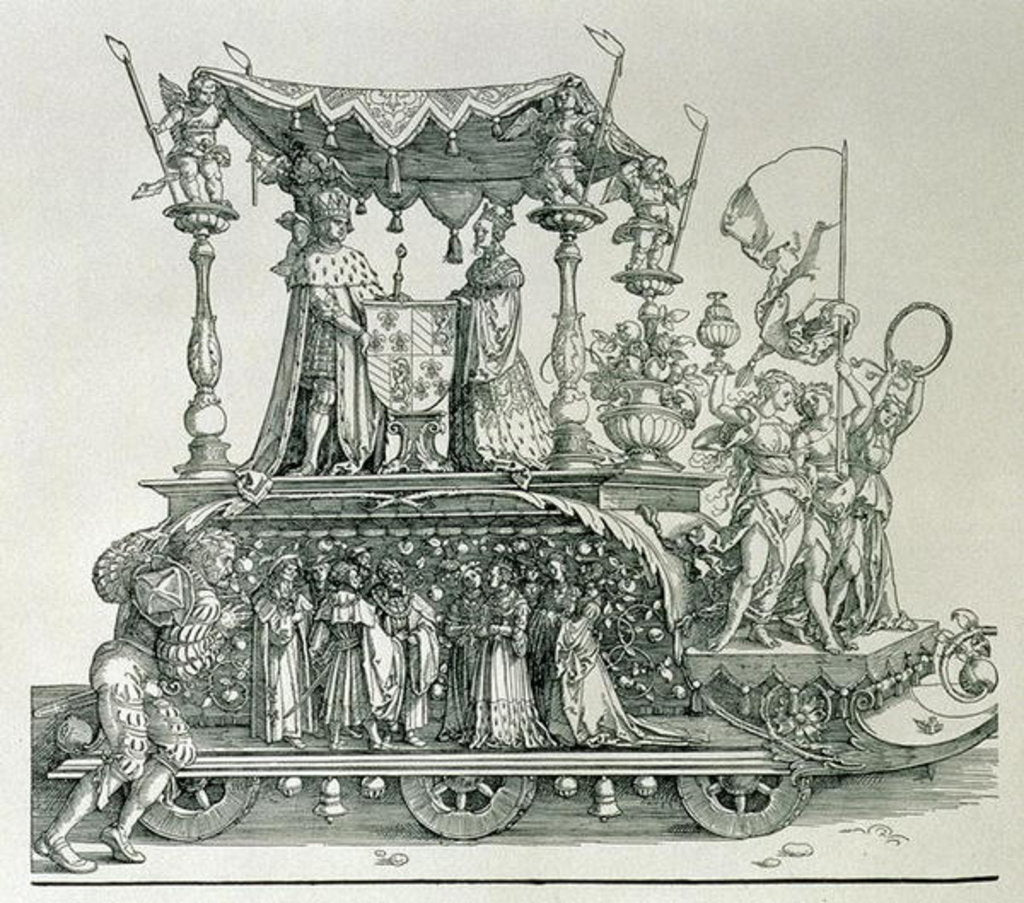 Detail of The Burgundian Marriage or the Triumphal Procession of Emperor Maximilian I of Germany by Albrecht Dürer or Duerer