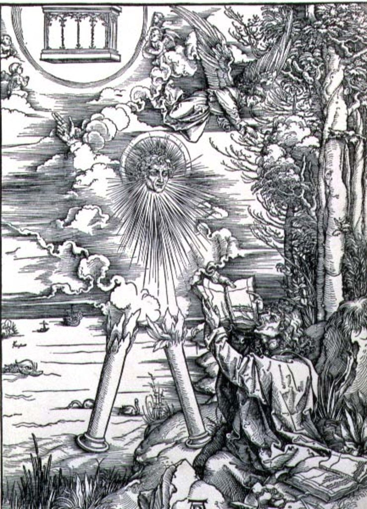 Detail of St. John Devouring the Book by Albrecht Dürer or Duerer