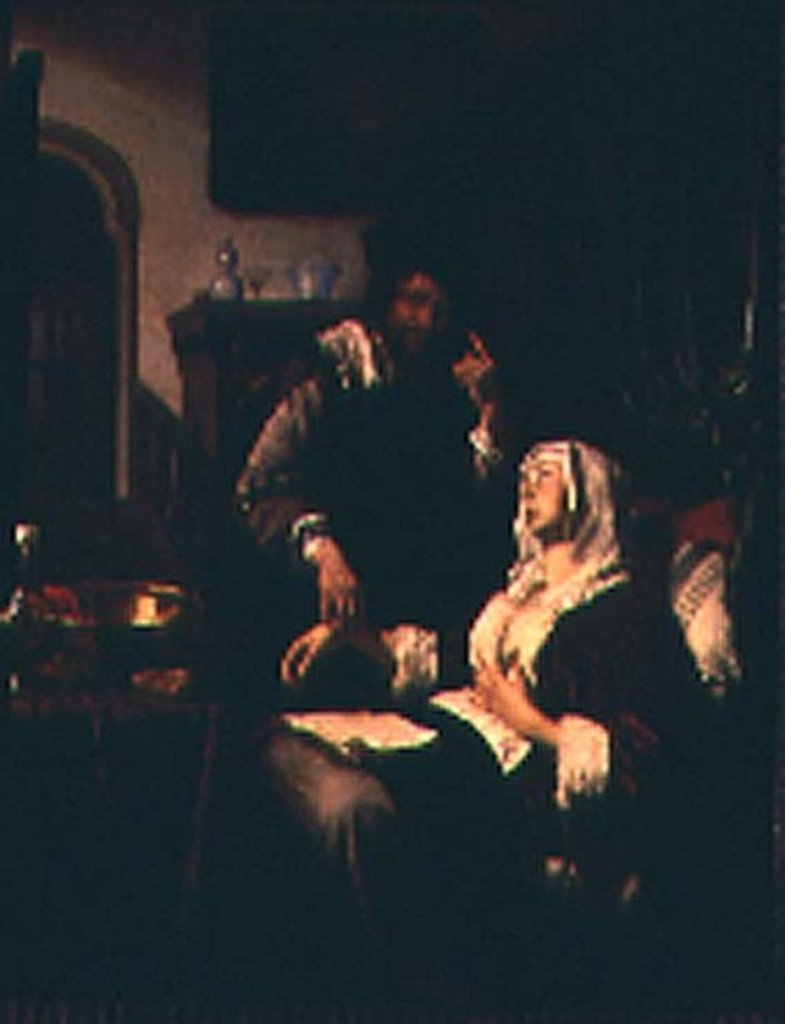 Detail of 01316 The Doctor's Visit by Frans van Mieris