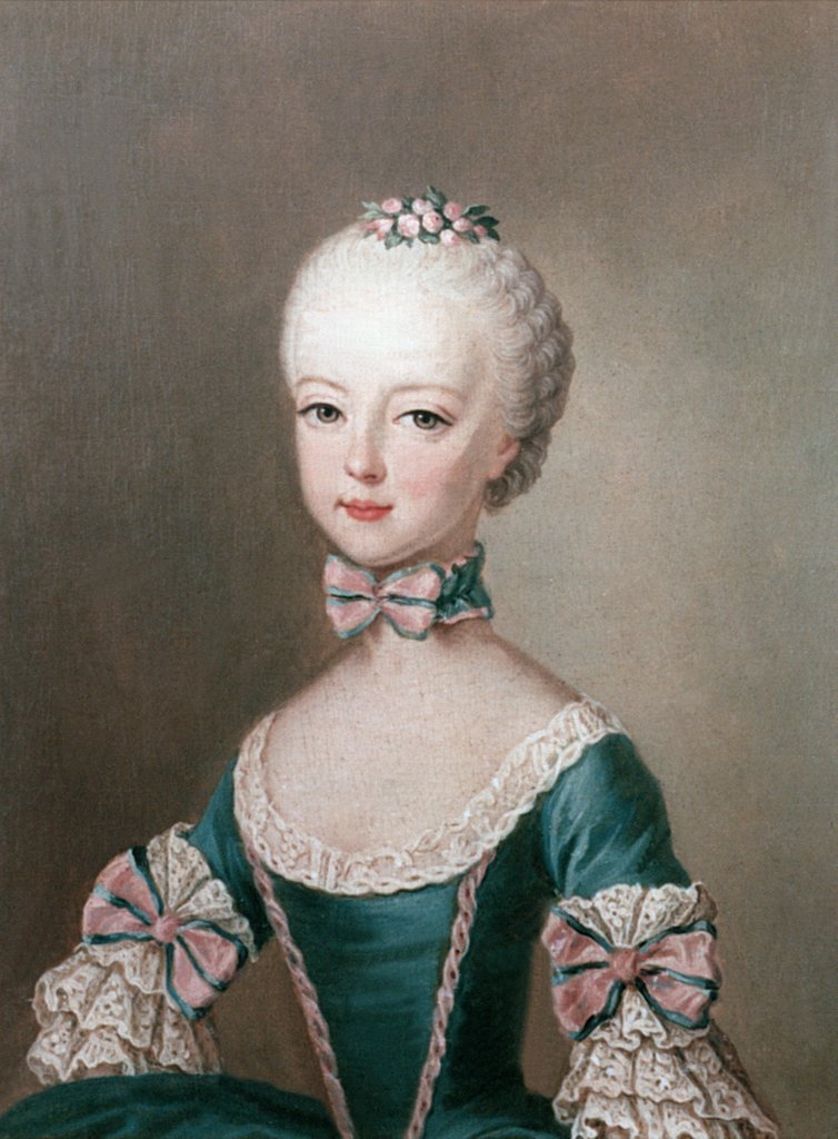 Detail of Marie Antoinette, 1762 by Jean-Etienne Liotard