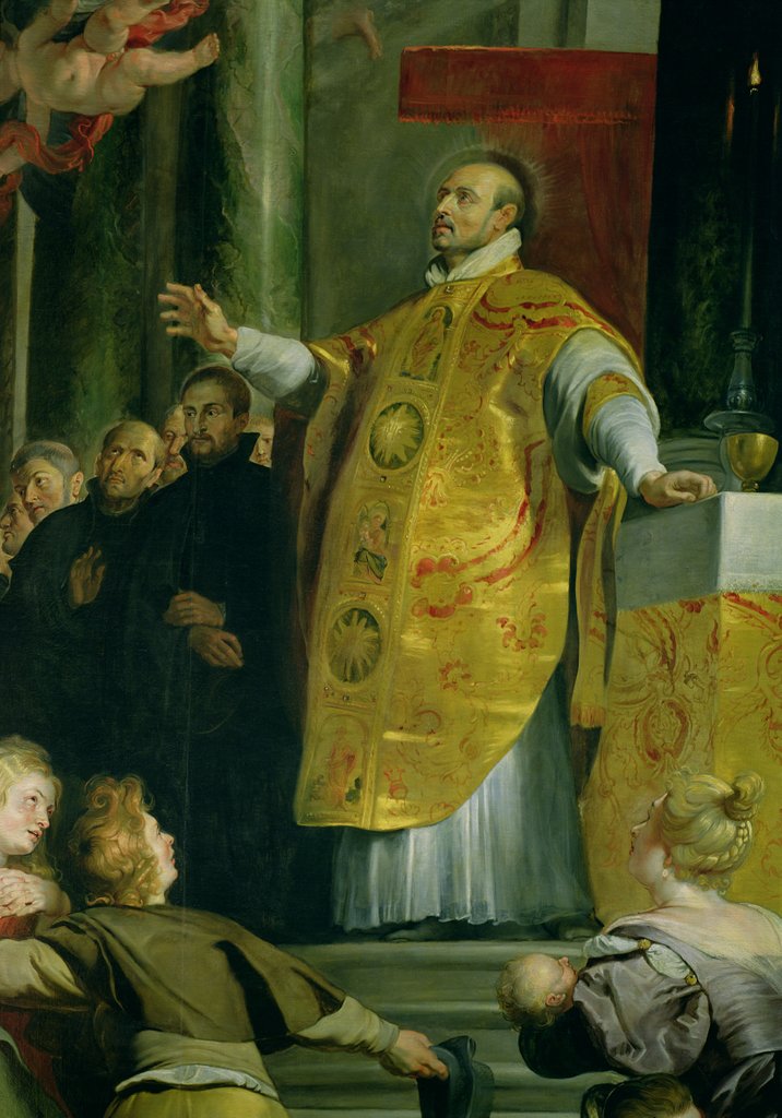 Detail of The Vision of St. Ignatius of Loyola detail of the saint, 1617-18 by Peter Paul Rubens