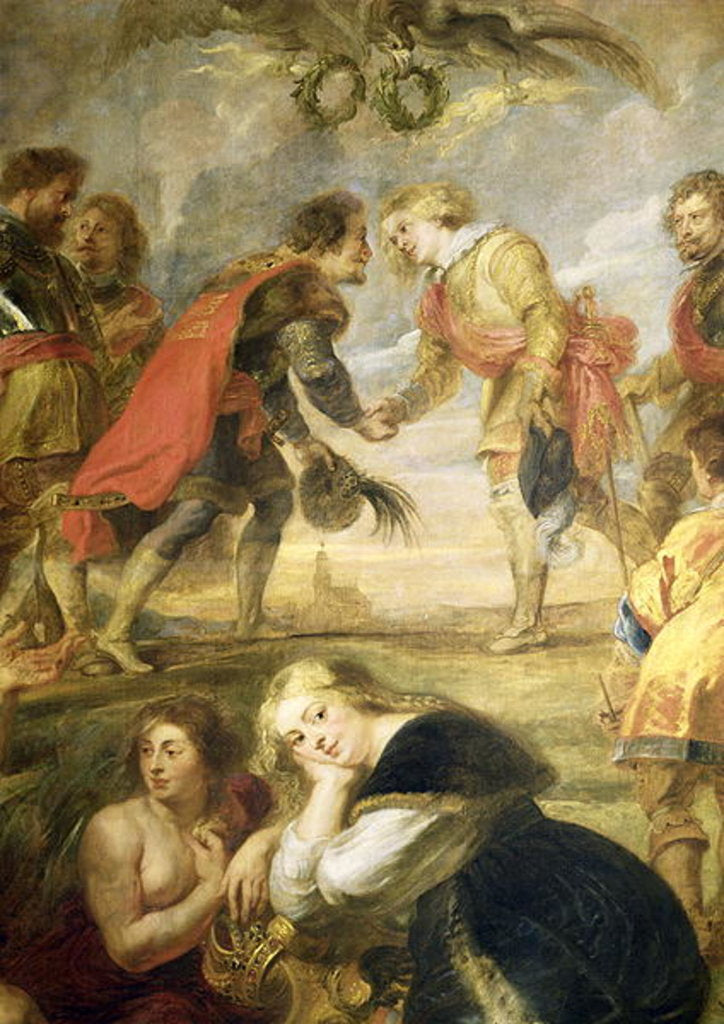 Detail of The Meeting of Ferdinand II and his son the Cardinal Infante Ferdinand before the battle of Nordlingen in 1634, 1634-35 by Peter Paul Rubens