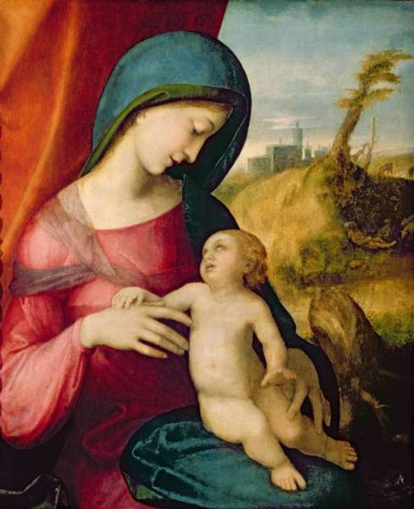Detail of Madonna and Child, 1512-14 by Correggio