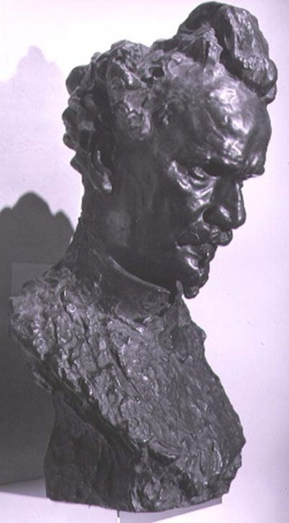 Detail of Portrait bust of Henri Rochefort journalist and founder of the newspaper 'L'Intransigeant' by Auguste Rodin