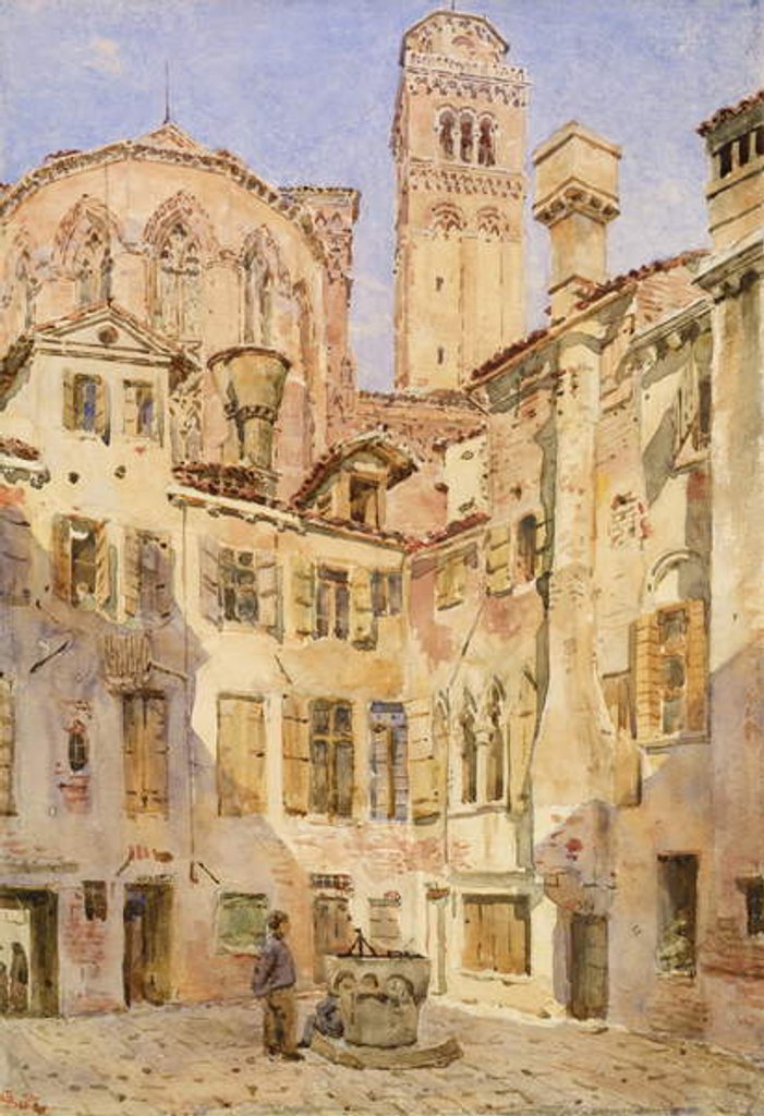 Detail of The Church of the Frari, Venice by George Price Boyce