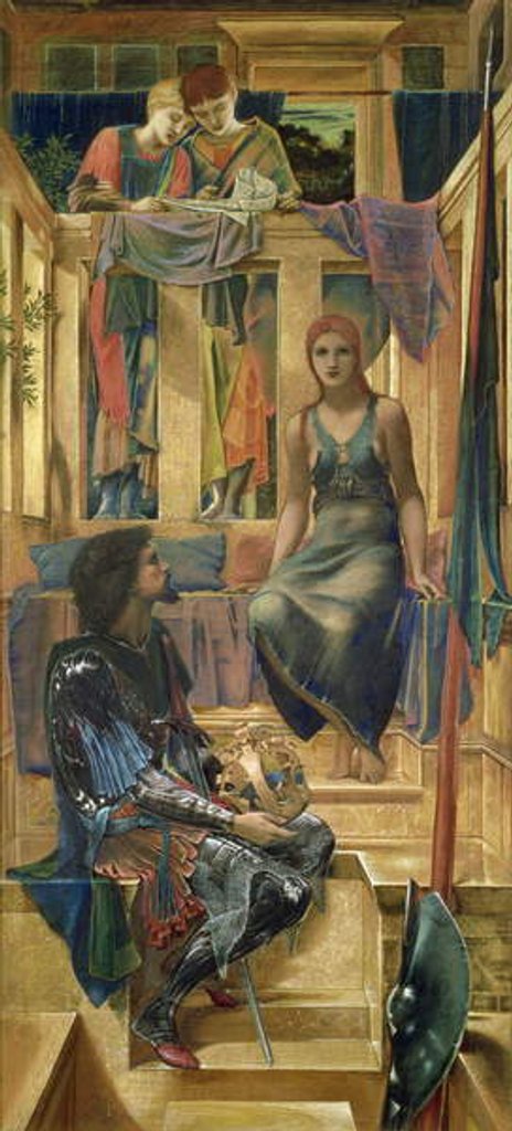 Detail of King Cophetua and the Beggar Maid - Cartoon Study, 1883 by Edward Coley Burne-Jones