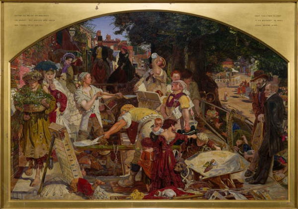 Detail of Work, 1863 by Ford Madox Brown