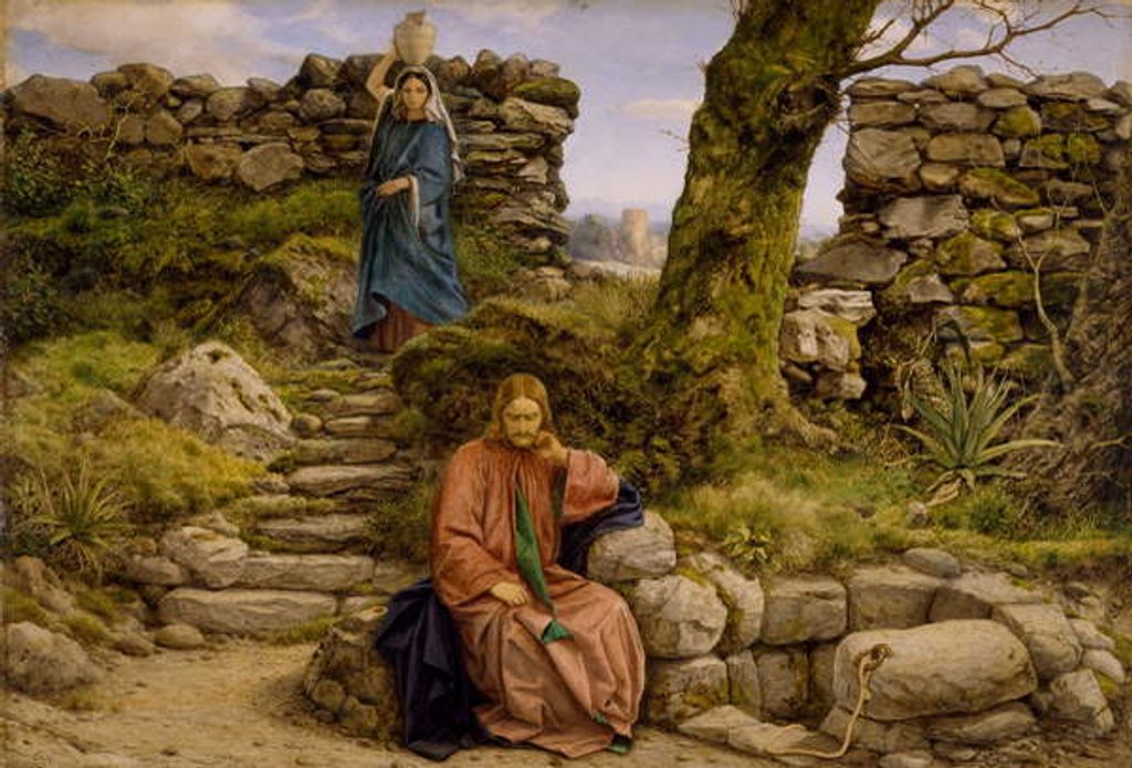 Detail of The Woman of Samaria, 1860 by William Dyce