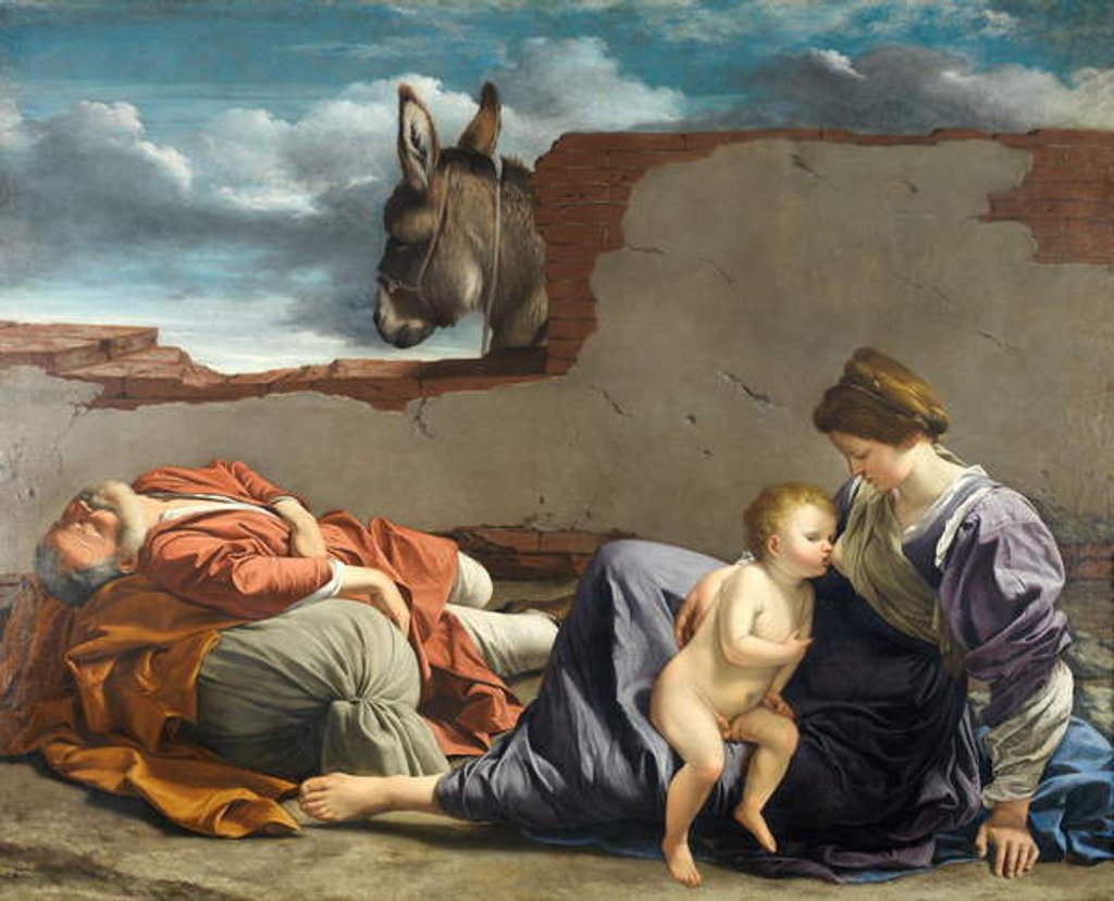 Detail of Rest on the Flight into Egypt, 1615-1621 by Orazio Gentileschi