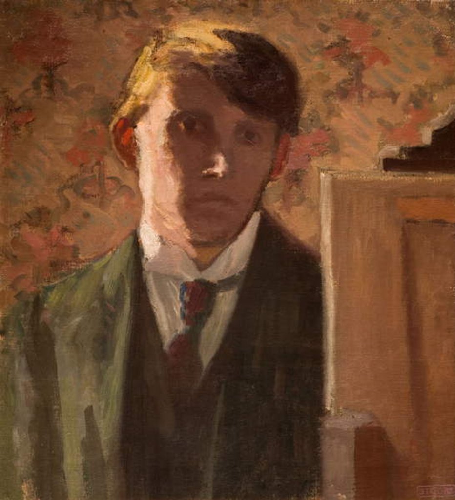 Detail of Portrait of the Artist, 1906 by Spencer Frederick Gore