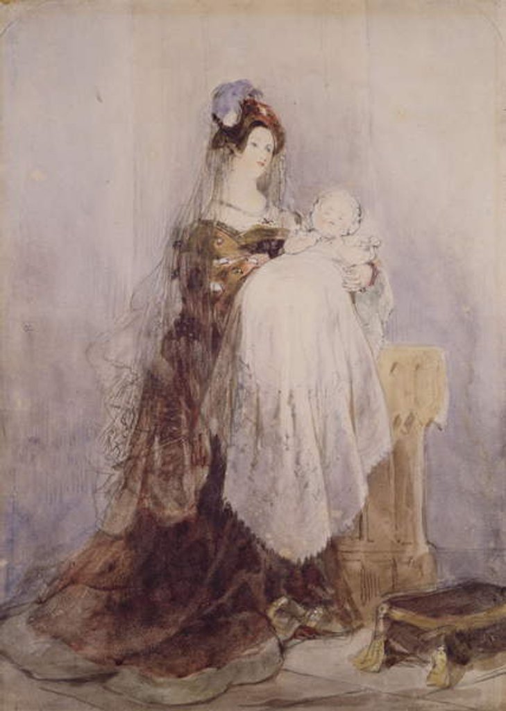 Detail of The Christening, 1830-1832 by David Cox
