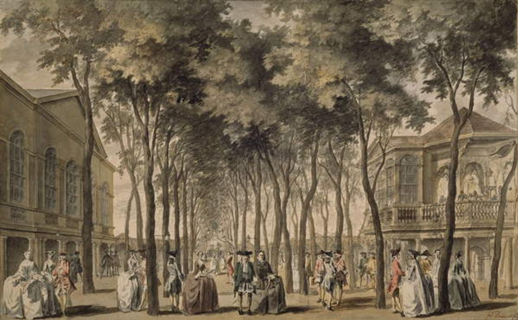 Detail of A View of the Grand Walk, Marylebone Gardens, 1778-86 by John Donowell