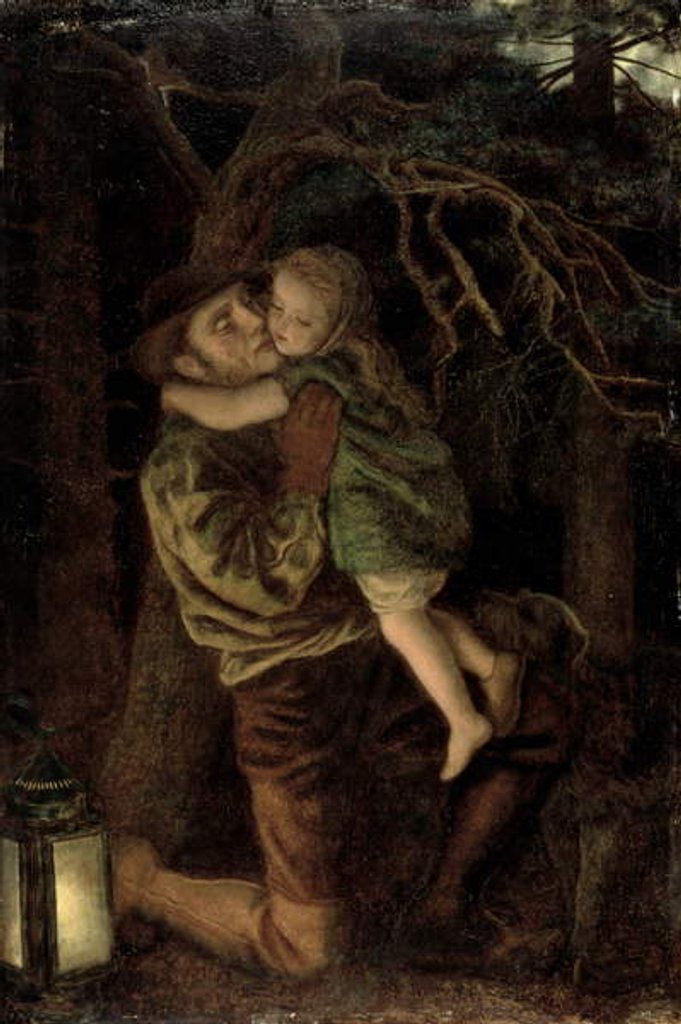 Detail of The Lost Child, 1866 by Arthur Hughes