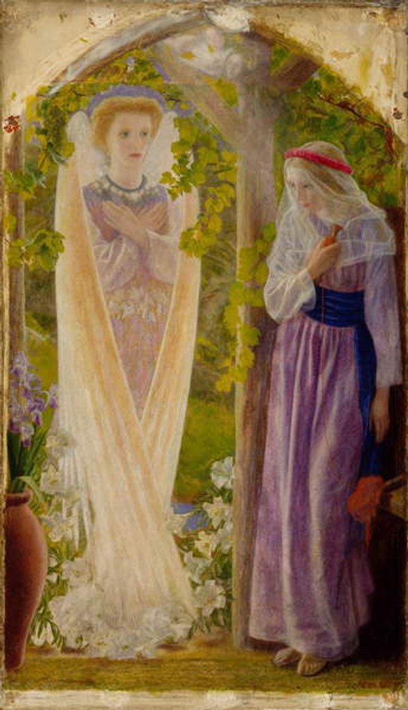 Detail of The Annunciation, 1858 by Arthur Hughes