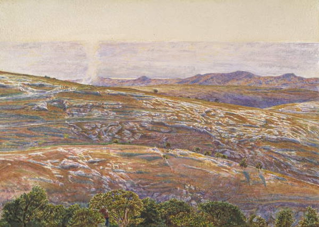 Detail of The Dead Sea from Siloam, 1861 by William Holman Hunt